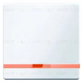 Выключатель одноклавишный универсальный с подсветкой Berker (вкл/выкл с 2-х мест) 10А/250В, полярная белизна 3036+16216089+1675 3036 + 16216089 + 1675