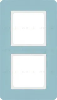 Рамка двойная Berker Q.7 синяя галька 10126155 10126155