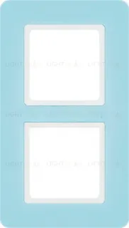 Рамка двойная Berker Q.7 синий лунный камень 10126157 10126157