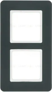 Рамка двойная Berker Q.7 антрацит, пластик 10126186 10126186
