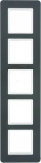 Рамка пятерная Berker Q.7 антрацит, пластик 10156186 10156186