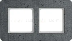 Рамка двойная Berker Q.7 бетон 10126020 10126020