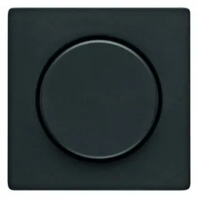 Светорегулятор поворотно-нажимной LED 3-100Вт, 20-500 Вт. для ламп накал. и галог., антрацит 2873+11376086 2873 + 11376086