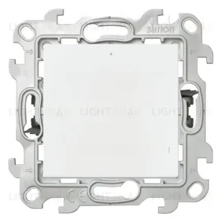 Выключатель одноклавишный проходной с подсветкой Simon 24 (вкл/выкл с 2-х мест) 10А/250В, белый 2450204-030 2450204-030