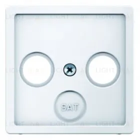 Телевизионная розетка оконечная Berker TV-SAT-FM, полярная белизна 12036089+S4100 12036089 + S4100