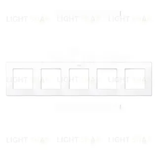 Рамка пятерная Simon 24 белая 2400650-030 2400650-030