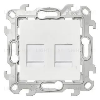 Розетка компьютерная двойная Simon 24 RJ45 5-й кат., белый 2450593-030 2450593-030