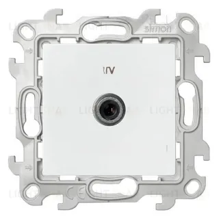 Телевизионная розетка оконечная Simon 24, белый 2450476-030 2450476-030