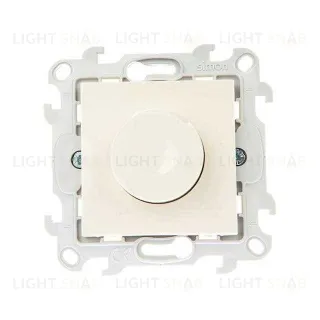 Светорегулятор Simon24 поворотный-нажимной 40-450 Вт. для ламп накаливания и галог., слоновая кость 2410313-031 2410313-031