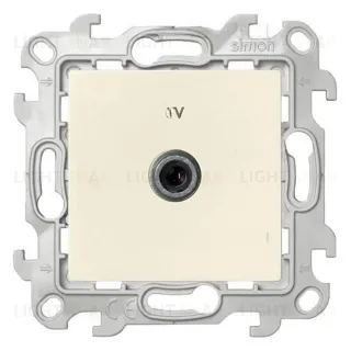 Телевизионная розетка одиночная Simon 24, слоновая кость 2450477-031 2450477-031