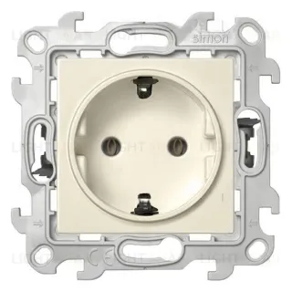 Розетка с заземлением Simon 24 Push&Go 16А/250В, слоновая кость 2420434-031 2420434-031