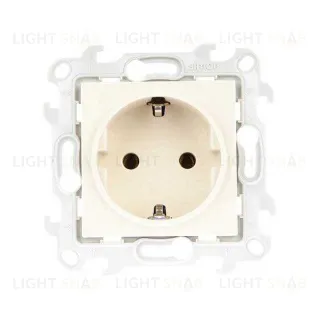 Розетка с заземлением Simon 24 16А/250В, слоновая кость 2450434-031 2450434-031