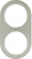 Рамка двойная Berker R.classic нержавеющая сталь/полярная белизна 10122014 10122014