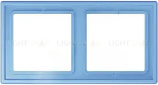 Рамка 2 Jung LS 990 Les Couleurs Le Corbusier bleu ceruleen 59 LC9824320N LC9824320N