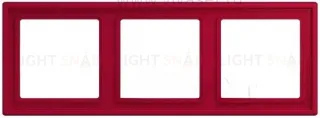 Рамка 3 Jung LS 990 Les Couleurs Le Corbusier rouge carmin LC98332100 LC98332100