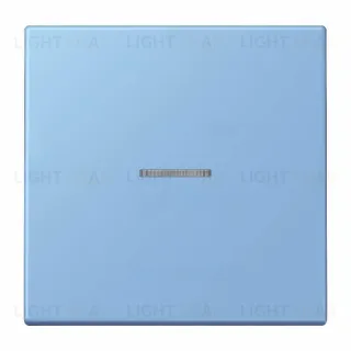Выключатель перекрестный 1 клавишный с подсветкой Jung LS 990 Les Couleurs Le Corbusier bleu ceruleen 59 507u+90+LC990KO54320N 507u + 90 + LC990KO54320N