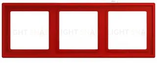 Рамка 3 Jung LS 990 Les Couleurs Le Corbusier rouge vermillon 31 LC98332090 LC98332090