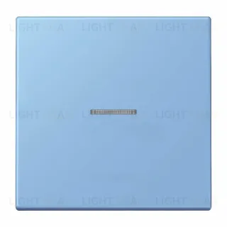 Переключатель 1 клавишный с подсветкой Jung LS 990 Les Couleurs Le Corbusier bleu ceruleen 59 506u+90+LC990KO54320N 506u + 90 + LC990KO54320N