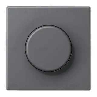 Светорегулятор поворотно-нажимной 100-1000 Вт. Jung Le Corbusier gris fonce 211GDE+LC194032010 211GDE + LC194032010