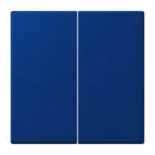 Кнопочный выключатель 2 клавишный Jung LS 990 Les Couleurs Le Corbusier bleu outremer fonce 505TU+LC9954320T 505TU + LC9954320T