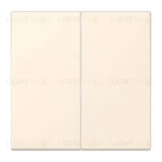 Кнопочный переключатель 2 клавишный Jung LS 990 Les Couleurs Le Corbusier blank ivoire 509TU+LC9954320B 509TU + LC9954320B