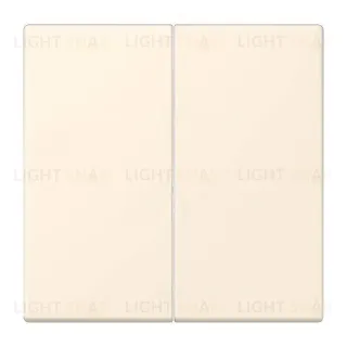 Кнопочный выключатель 2 клавишный Jung LS 990 Les Couleurs Le Corbusier blank ivoire 505TU+LC9954320B 505TU + LC9954320B