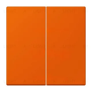 Кнопочный переключатель 2 клавишный Jung LS 990 Les Couleurs Le Corbusier orange vif 509TU+LC9954320S 509TU + LC9954320S