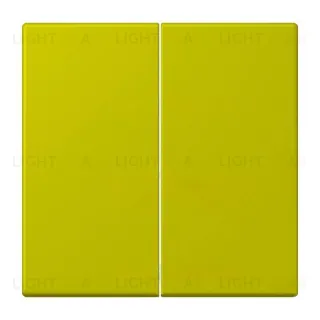 Кнопочный выключатель 2 клавишный Jung LS 990 Les Couleurs Le Corbusier vert olive vif 505TU+LC9954320F 505TU + LC9954320F