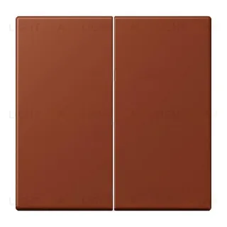 Выключатель 2 клавишный Jung LS 990 Les Couleurs Le Corbusier terre sienne brulee 59 505u+LC9954320D 505u + LC9954320D