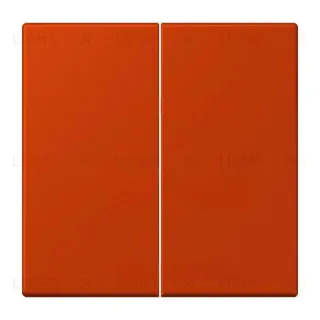 Кнопочный выключатель 2 клавишный Jung LS 990 Les Couleurs Le Corbusier rouge vermillon 59 505TU+LC9954320A 505TU + LC9954320A
