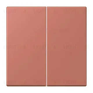 Кнопочный выключатель 2 клавишный Jung LS 990 Les Couleurs Le Corbusier terre sienne brique 505TU+LC99532121 505TU + LC99532121