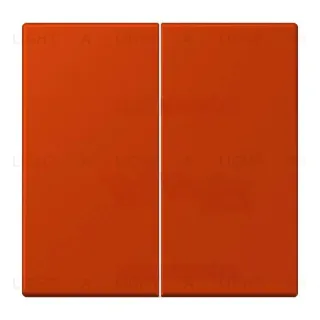 Кнопочный переключатель 2 клавишный Jung LS 990 Les Couleurs Le Corbusier rouge vermillon 59 509TU+LC9954320A 509TU + LC9954320A