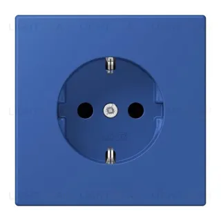 Розетка с заземлением и шторками Jung LS 990 Les Couleurs Le Corbusier bleu outremer 59 LC1520KI4320K LC1520KI4320K