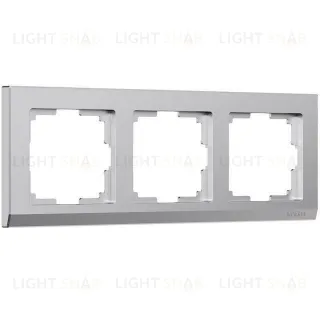 Рамка тройная Werkel Stark, серебряный матовый a063455 a063455