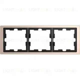 Рамка тройная Merten D-life шампань металл MTN4030-6551 MTN4030-6551