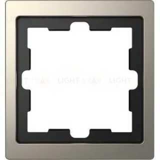 Рамка одинарная Merten D-life никель металл MTN4010-6550 MTN4010-6550