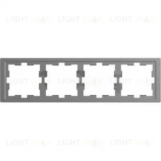 Рамка четверная Merten D-life нержавеющая сталь MTN4040-6536 MTN4040-6536