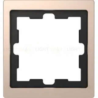 Рамка одинарная Merten D-life шампань металл MTN4010-6551 MTN4010-6551