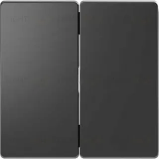 Выключатель двухклавишный Merten D-life 10А/250В, антрацит MTN3115-0000+MTN3400-6034 MTN3115-0000 + MTN3400-6034