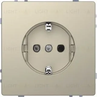 Розетка с заземлением с защитой от детей Merten D-life 16А/250В, безвинтовые зажимы, сахара MTN2300-6033 MTN2300-6033