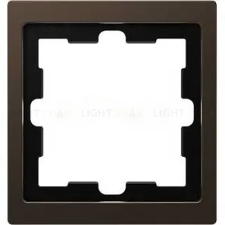 Рамка одинарная Merten D-life мокко металл MTN4010-6552 MTN4010-6552