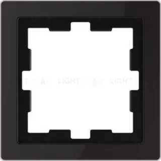 Рамка одинарная Merten D-life черный оникс, стекло MTN4010-6503 MTN4010-6503
