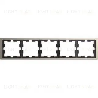 Рамка пятерная Merten D-life никель металл MTN4050-6550 MTN4050-6550