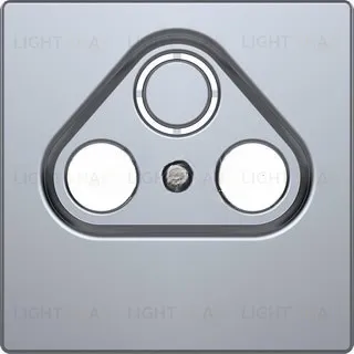 Телевизионная TV-SAT-FM розетка оконечная Merten D-life, нержавеющая сталь MTN466097+MTN4123-6036 MTN466097 + MTN4123-6036