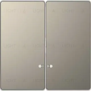 Выключатель двухклавишный с подсветкой Merten D-life 10А/250В, никель металл MTN3135-0000+MTN3420-6050 MTN3135-0000 + MTN3420-6050