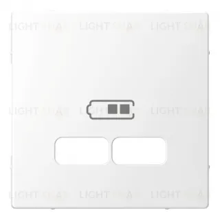 Розетка USB двойная для зарядки Merten D-life, белый MTN4366-0100+MTN4367-6035 MTN4366-0100 + MTN4367-6035