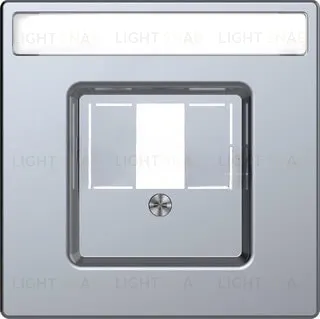 Аудиорозетка двойная для колонок Merten D-life, нержавеющая сталь MTN467019+MTN4250-6036 MTN467019 + MTN4250-6036