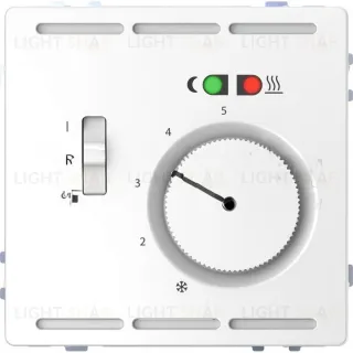 Регулятор теплого пола Merten D-life с датчиком пола 4 м и выключателем, белый лотос MTN5764-6035 MTN5764-6035