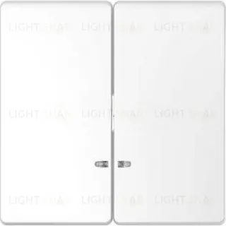 Выключатель двухклавишный с подсветкой Merten D-life 10А/250В, белый MTN3135-0000+MTN3420-6035 MTN3135-0000 + MTN3420-6035