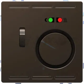 Регулятор теплого пола Merten D-life с датчиком пола 4 м и выключателем, мокко MTN5764-6052 MTN5764-6052